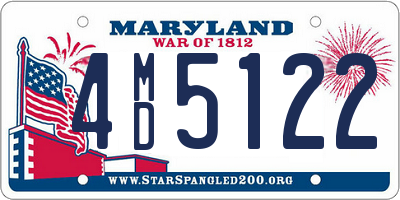 MD license plate 4MD5122