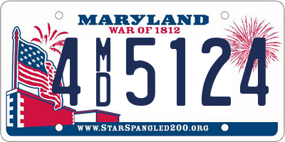 MD license plate 4MD5124