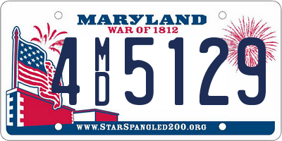 MD license plate 4MD5129