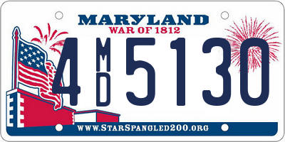 MD license plate 4MD5130