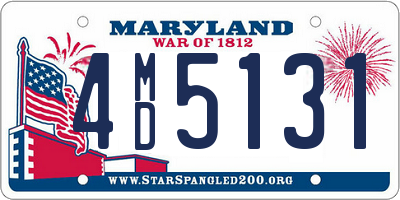 MD license plate 4MD5131