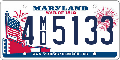 MD license plate 4MD5133