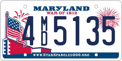 MD license plate 4MD5135