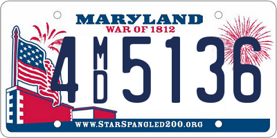 MD license plate 4MD5136