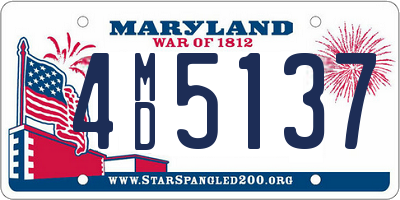 MD license plate 4MD5137