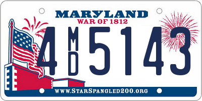 MD license plate 4MD5143