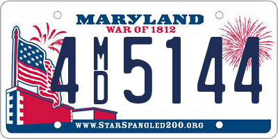 MD license plate 4MD5144