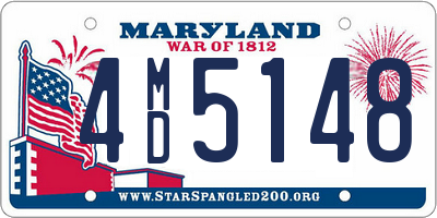 MD license plate 4MD5148