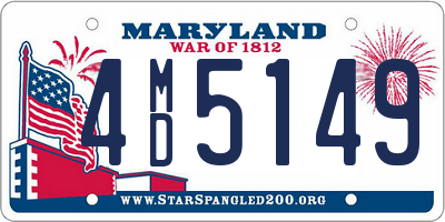 MD license plate 4MD5149