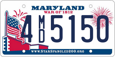 MD license plate 4MD5150