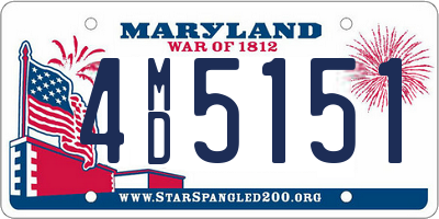 MD license plate 4MD5151