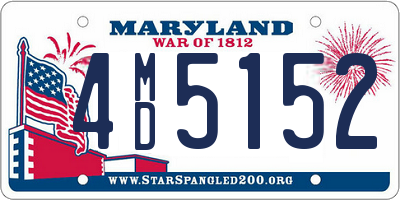 MD license plate 4MD5152