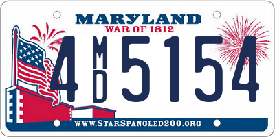 MD license plate 4MD5154