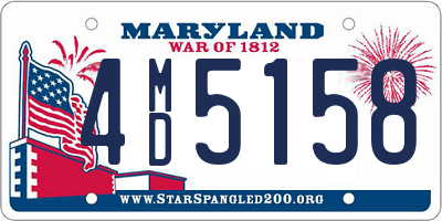 MD license plate 4MD5158