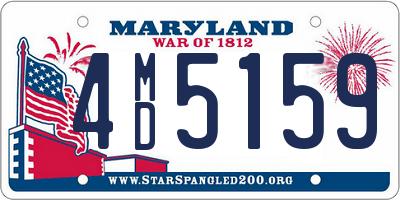 MD license plate 4MD5159