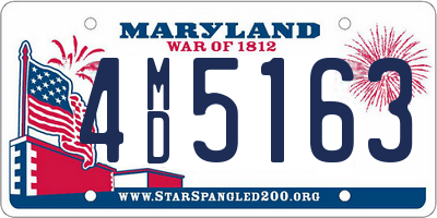 MD license plate 4MD5163