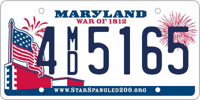 MD license plate 4MD5165