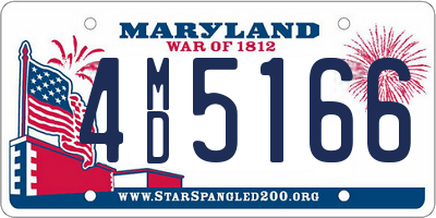 MD license plate 4MD5166