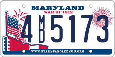 MD license plate 4MD5173