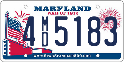 MD license plate 4MD5183