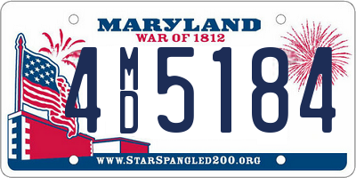 MD license plate 4MD5184