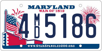 MD license plate 4MD5186