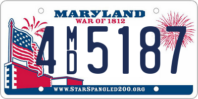 MD license plate 4MD5187