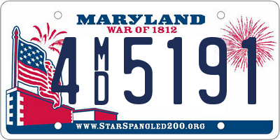 MD license plate 4MD5191