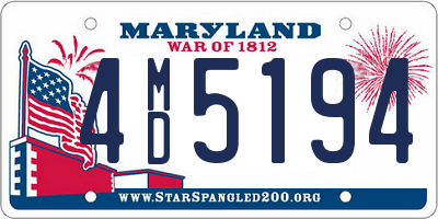 MD license plate 4MD5194