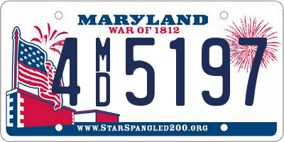 MD license plate 4MD5197