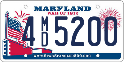 MD license plate 4MD5200