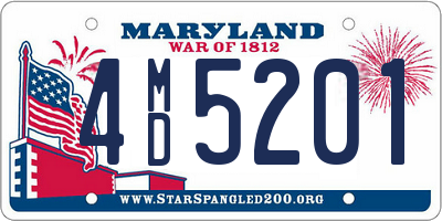 MD license plate 4MD5201