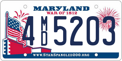 MD license plate 4MD5203