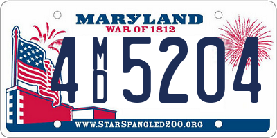 MD license plate 4MD5204