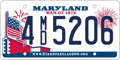 MD license plate 4MD5206