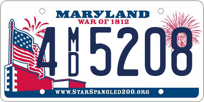 MD license plate 4MD5208