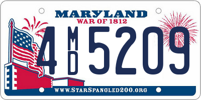 MD license plate 4MD5209