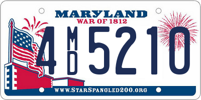 MD license plate 4MD5210