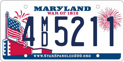 MD license plate 4MD5211