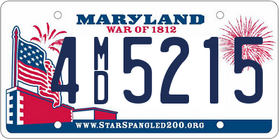 MD license plate 4MD5215