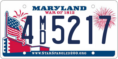 MD license plate 4MD5217