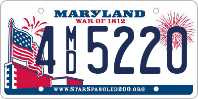 MD license plate 4MD5220