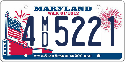 MD license plate 4MD5221