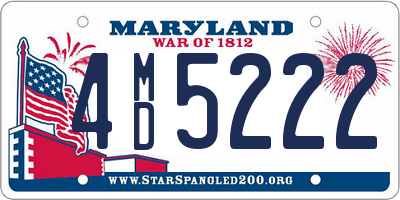 MD license plate 4MD5222