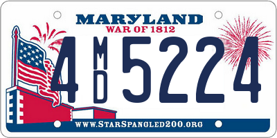 MD license plate 4MD5224