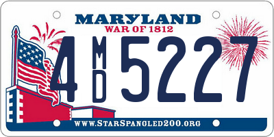 MD license plate 4MD5227