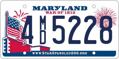 MD license plate 4MD5228