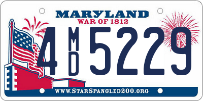 MD license plate 4MD5229