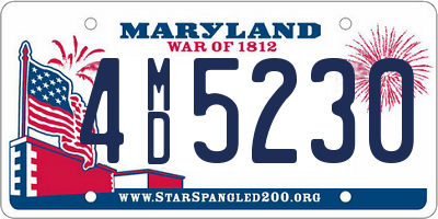 MD license plate 4MD5230