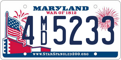 MD license plate 4MD5233